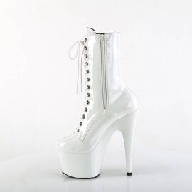 Pleaser ADORE-1040TT Bottines à plateforme Vernis Marron Blanc EU-43/US-13