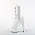 Pleaser ADORE-1040TT Bottines à plateforme Vernis Marron Blanc EU-36/US-6