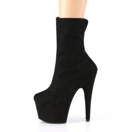 Pleaser ADORE-1042 Bottines à plateforme Daim synthétique Noir EU-40/US-10