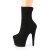 Pleaser ADORE-1042 Bottines à plateforme Daim synthétique Noir EU-40/US-10