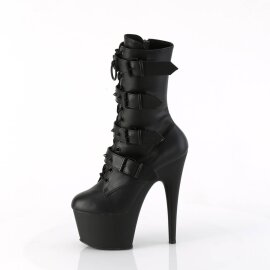 Pleaser ADORE-1046 Bottines à plateforme Cuir synthétique Noir EU-40/US-10
