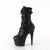 Pleaser ADORE-1046 Bottines à plateforme Cuir synthétique Noir EU-39/US-9