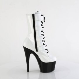 Pleaser ADORE-1046TT Bottines à plateforme Vernis Blanc EU-37/US-7