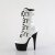 Pleaser ADORE-1046TT Bottines à plateforme Vernis Blanc EU-37/US-7