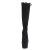 Pleaser ADORE-2008 Bottes à plateforme Daim synthétique Noir EU-40/US-10
