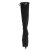 Pleaser ADORE-2008 Bottes à plateforme Daim synthétique Noir EU-40/US-10