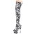 Pleaser ADORE-3000DP Bottes cuissardes à plateforme Noir Blanc EU-35/US-5