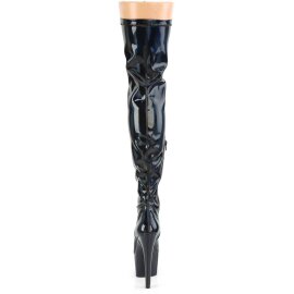 Pleaser ADORE-3000HWR Bottes cuissardes à plateforme Holo Noir EU-43/US-13
