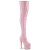 Pleaser ADORE-3000HWR Bottes cuissardes à plateforme Holo Rose EU-44/US-14