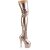 Pleaser ADORE-3000HWR Bottes cuissardes à plateforme Holo Or Rose EU-35/US-5
