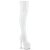 Pleaser ADORE-3000HWR Bottes cuissardes à plateforme Holo Blanc EU-42/US-12