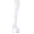 Pleaser ADORE-3000HWR Bottes cuissardes à plateforme Holo Blanc EU-42/US-12