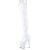 Pleaser ADORE-3000HWR Bottes cuissardes à plateforme Holo Blanc EU-44/US-14