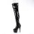 Pleaser ADORE-3011 Bottes cuissardes à plateforme Vernis Noir EU-43/US-13