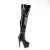 Pleaser ADORE-3011 Bottes cuissardes à plateforme Vernis Noir EU-35/US-5