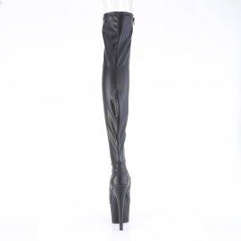 Pleaser ADORE-3011 Bottes cuissardes à plateforme Cuir synthétique Noir EU-36/US-6