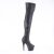 Pleaser ADORE-3011 Bottes cuissardes à plateforme Cuir synthétique Noir EU-36/US-6