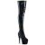 Pleaser ADORE-3011HWR Bottes cuissardes à plateforme Holo Noir EU-42/US-12