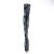 Pleaser ADORE-3011HWR Bottes cuissardes à plateforme Holo Noir EU-42/US-12