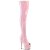 Pleaser ADORE-3011HWR Bottes cuissardes à plateforme Holo Rose EU-41/US-11