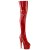Pleaser ADORE-3011HWR Bottes cuissardes à plateforme Holo Rouge EU-42/US-12