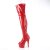 Pleaser ADORE-3011HWR Bottes cuissardes à plateforme Holo Rouge EU-42/US-12