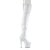 Pleaser ADORE-3011HWR Bottes cuissardes à plateforme Holo Blanc EU-35/US-5