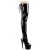 Pleaser ADORE-3017 Bottes cuissardes à plateforme Vernis Noir EU-39/US-9