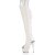 Pleaser ADORE-3019 Bottes cuissardes à plateforme Cuir synthétique Blanc EU-41/US-11