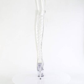 Pleaser ADORE-3019C Bottes cuissardes à plateforme Transparent EU-39/US-9