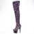 Pleaser ADORE-3020 Bottes cuissardes à plateforme Paillettes Violet EU-36/US-6