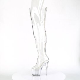 Pleaser ADORE-3021 Bottes cuissardes à plateforme Transparent EU-35/US-5