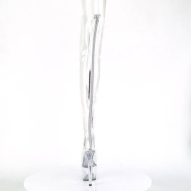 Pleaser ADORE-3021 Bottes cuissardes à plateforme Transparent EU-35/US-5