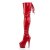 Pleaser ADORE-3063 Bottes cuissardes à plateforme Vernis Rouge EU-41/US-11
