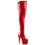 Pleaser ADORE-3063 Bottes cuissardes à plateforme Vernis Rouge EU-38/US-8