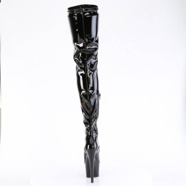 Pleaser ADORE-4000 Bottes cuissardes à plateforme Vernis Noir EU-42/US-12