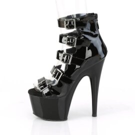 Pleaser ADORE-700-33 Bottines à plateforme Vernis Noir EU-35/US-5
