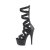 Pleaser ADORE-700-48 Bottines à plateforme Cuir synthétique Noir EU-38/US-8