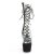 Pleaser ADORE-700-60FS Bottines à plateforme Daim synthétique Transparent Noir EU-36/US-6