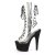 Pleaser ADORE-700-60FS Bottines à plateforme Daim synthétique Transparent Noir EU-36/US-6