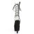 Pleaser ADORE-700-60FS Bottines à plateforme Daim synthétique Transparent Noir EU-36/US-6