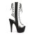 Pleaser ADORE-700-60FS Bottines à plateforme Daim synthétique Transparent Noir EU-36/US-6