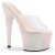 Pleaser ADORE-701HMG Mules à plateforme Paillettes Transparent Rose EU-35/US-5