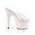 Pleaser ADORE-701HMG Mules à plateforme Paillettes Transparent Rose EU-35/US-5
