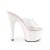 Pleaser ADORE-701LG Mules à plateforme Paillettes Transparent Rose EU-35/US-5