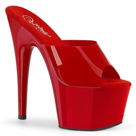 Pleaser ADORE-701N Mules à plateforme Rouge...