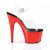 Pleaser ADORE-708 Sandales à plateforme Chrome Transparent Rouge EU-41/US-11