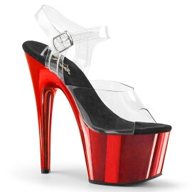 Pleaser ADORE-708 Sandales à plateforme Chrome...