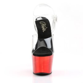 Pleaser ADORE-708 Sandales à plateforme Chrome...