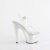 Pleaser ADORE-708LQ Sandales à plateforme Holo Transparent Argent EU-37/US-7
